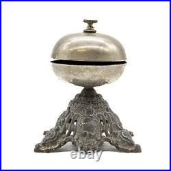 Cast Iron Victorian Mercantile Countertop Store Shop Hotel Twist Service Bell