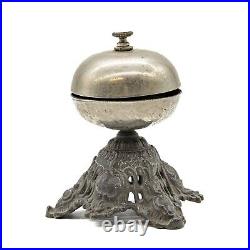 Cast Iron Victorian Mercantile Countertop Store Shop Hotel Twist Service Bell