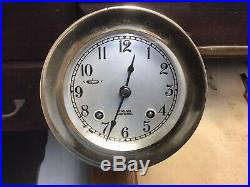 Chelsea 3 3/4 Ships Bell Clock 1967/68