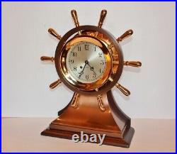 Chelsea Antique Ship's Bell Clock Mariner Model 6 Dial Circa 1939