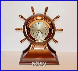 Chelsea Antique Ship's Bell Clock Mariner Model 6 Dial Circa 1939