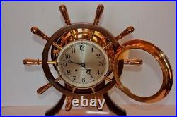 Chelsea Antique Ship's Bell Clock Mariner Model 6 Dial Circa 1939