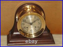 Chelsea Antique Ships Bell Clock4 1/2 In Dial1912red Brassrestored