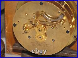 Chelsea Antique Ships Bell Clock4 1/2 In Dial1912red Brassrestored