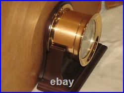 Chelsea Antique Ships Bell Clock4 1/2 In Dial1912red Brassrestored