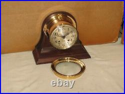 Chelsea Antique Ships Bell Clock4 1/2 In Dial1912red Brassrestored