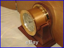 Chelsea Antique Ships Bell Clock4 1/2 In Dial1926red Brassrestored