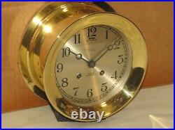 Chelsea Antique Ships Bell Clock6 In Dial1918hingedrestored