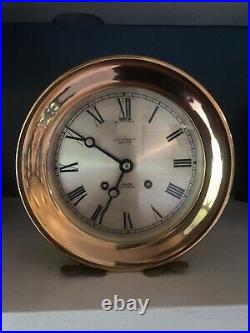 Chelsea Antique Ships Bell Clock6 In Dial1965-1969 Hinged