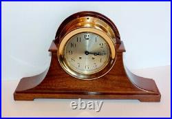 Chelsea Antique Ships Bell Clock With 6 Dial Red Brass Case Ca 1912 Restored