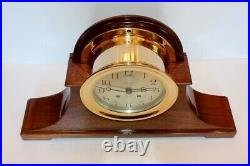 Chelsea Antique Ships Bell Clock With 6 Dial Red Brass Case Ca 1912 Restored