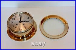 Chelsea Antique Ships Bell Clock With 6 Dial Red Brass Case Ca 1912 Restored