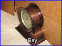 Chelsea Antique Ships Bell Clockadmiral Model6 In Dial1929bronzed Brass