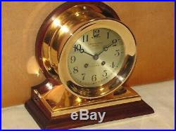 Chelsea Antique Ships Bell Clockcommander Model 6 In Dial1903red Brass