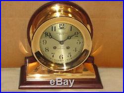 Chelsea Antique Ships Bell Clockcommander Model 6 In Dial1903red Brass