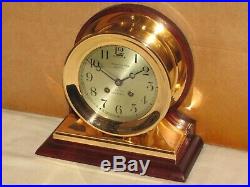 Chelsea Antique Ships Bell Clockcommander Model 6 In Dial1903red Brass