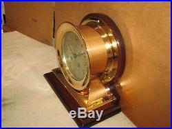 Chelsea Antique Ships Bell Clockcommander Model 6 In Dial1903red Brass