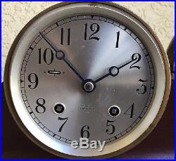 Chelsea Clock And Barometer Set Ships Bell Ca. 1956