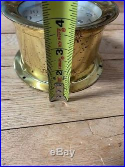 Chelsea Clock Ship's Bell Clock in Brass As Is Not Tested. No Key