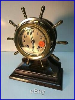 Chelsea Mariner Clock 3 3/4 Dial Presentation Ship's Bells 1948