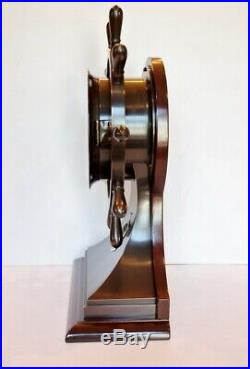 Chelsea Mariner Ship Wheel Bell Clock with Masonic Presentation Circa 1928