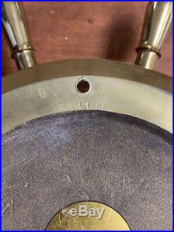 Chelsea Ship Bell 14 Ships Wheel Clock Brass 14