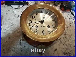 Chelsea Ship's Bell Clock 4 Dial Nice