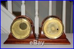 Chelsea Ship's Bell Clock & Barometer Set 4-1/2 Inch Boston U. S. A. Vintage