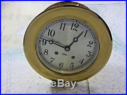 Chelsea Ships Bell Clock 7-1/2 Brass