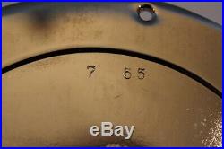 Chelsea Ships Bell Clock & Barometer/thermometer Nickel Plated Antique Ca 1927