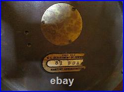 Chelsea Ships Bell Clock U. S. Maritime Commission 1942