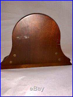 Chelsea Ships Bell Clock with Mahogany Base Large 6 Dial