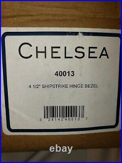 Chelsea Shipstrike 4.5 Ships Bell Clock With Key-NEW-Never wound #40013 Brass