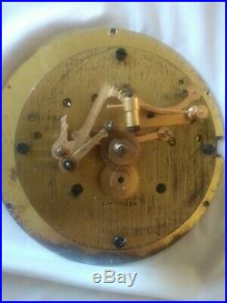 Chelsea US Maritime Ship's Bell Clock Hinged Bezel Brass Case 6 Inch Dial