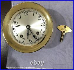 Chelsea Vintage 41/2 Ships Bell Clock Brass