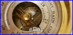 Chelsea Vintage Ship's Bell Clock & Barometer Set Boston U. S. A