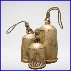 Christmas Bell Set of 15 Giant Harmony Cow Bells Vintage Handmade Rustic Lucky