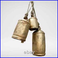 Christmas Bell Set of 15 Giant Harmony Cow Bells Vintage Handmade Rustic Lucky