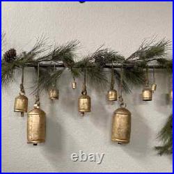 Christmas Bell Set of 15 Giant Harmony Cow Bells Vintage Handmade Rustic Lucky
