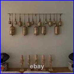 Christmas Bell Set of 15 Giant Harmony Cow Bells Vintage Handmade Rustic Lucky
