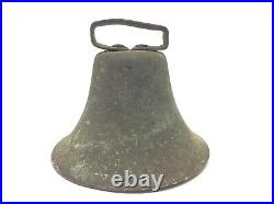 Clapper Cowbell Ringer Bell Decorative Antique Old Metal Brass Iron