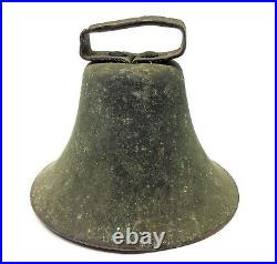 Clapper Cowbell Ringer Bell Decorative Antique Old Metal Brass Iron