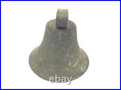 Clapper Cowbell Ringer Bell Decorative Antique Old Metal Brass Iron