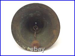 Clapper Cowbell Ringer Bell Decorative Antique Old Metal Brass Iron