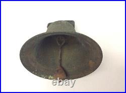 Clapper Cowbell Ringer Bell Decorative Antique Old Metal Brass Iron