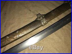 Collectable Japanese Samurai Sword Katana Sharp Blade Belle&WarriorsBrass Sheath