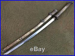Collectable Japnese Samurai Sword Katana Sword Warriors Belle Saya Brass Sheath
