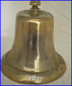 Collectible Vintage Heavy Brass bell inscibed RMS TITANIC 1912 20cms 3.3kg