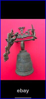 Collectible Vintage Religious Relic 20th Century Brass Monastery Church Bell