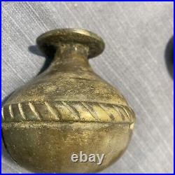 Collection Of (7)Brass Elephant And Cow Bells, Vintage/ Antique